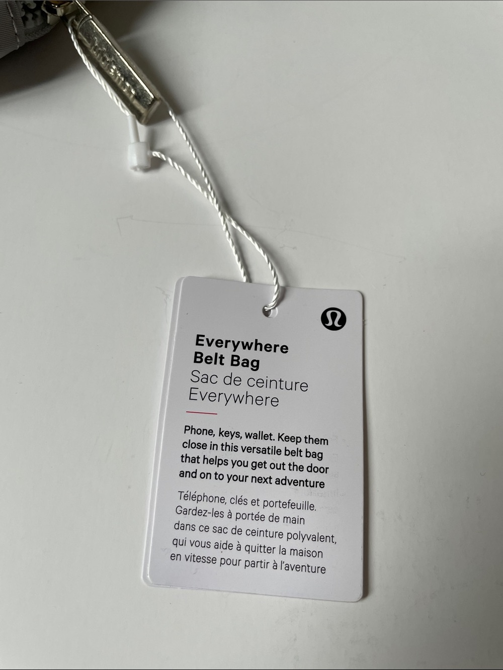 NWT lululemon athletica Everywhere Belt Bag - Light Gray - Picture 3 of 7